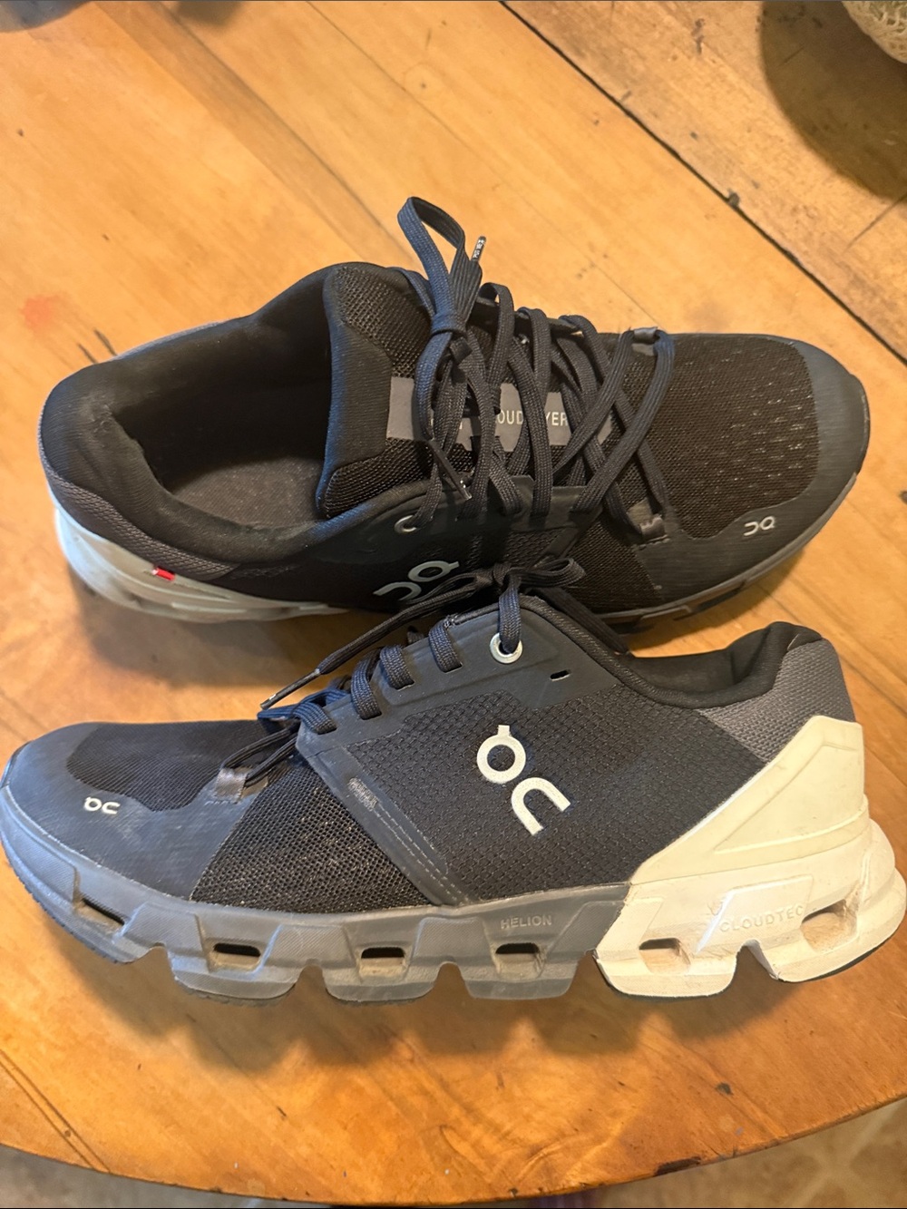 On Running Women’s Black and White CloudFlyer Cloudtec Trainer